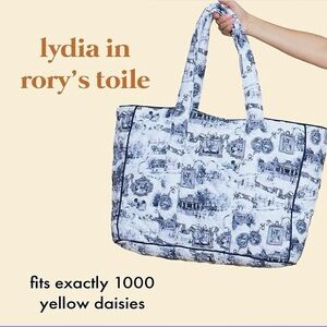 RARE Rachel Antonoff Gilmore Girls Rory’s Toile Quilted Tote. Like new.